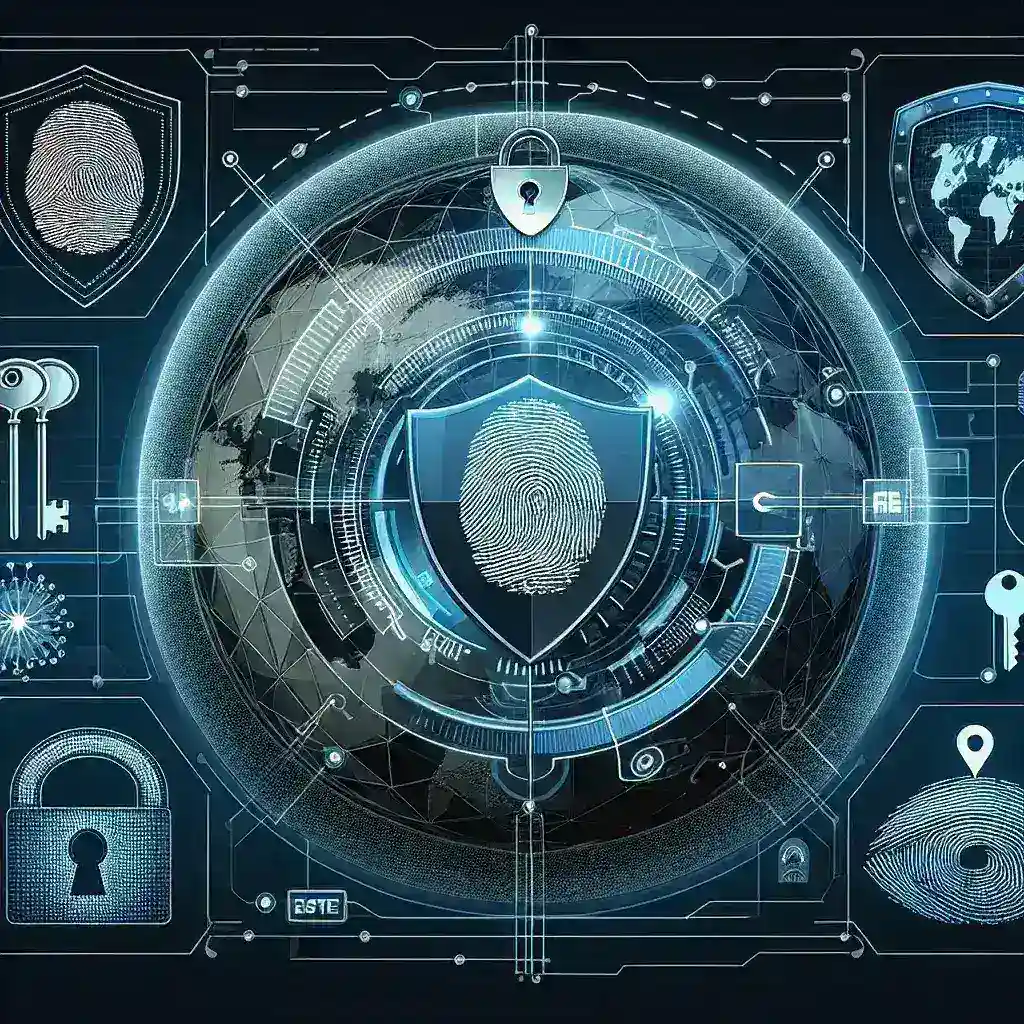 "Ilustración de herramientas de seguridad cibernética para autenticación sin contraseñas, destacando tecnologías innovadoras en la nueva era de la ciberseguridad."