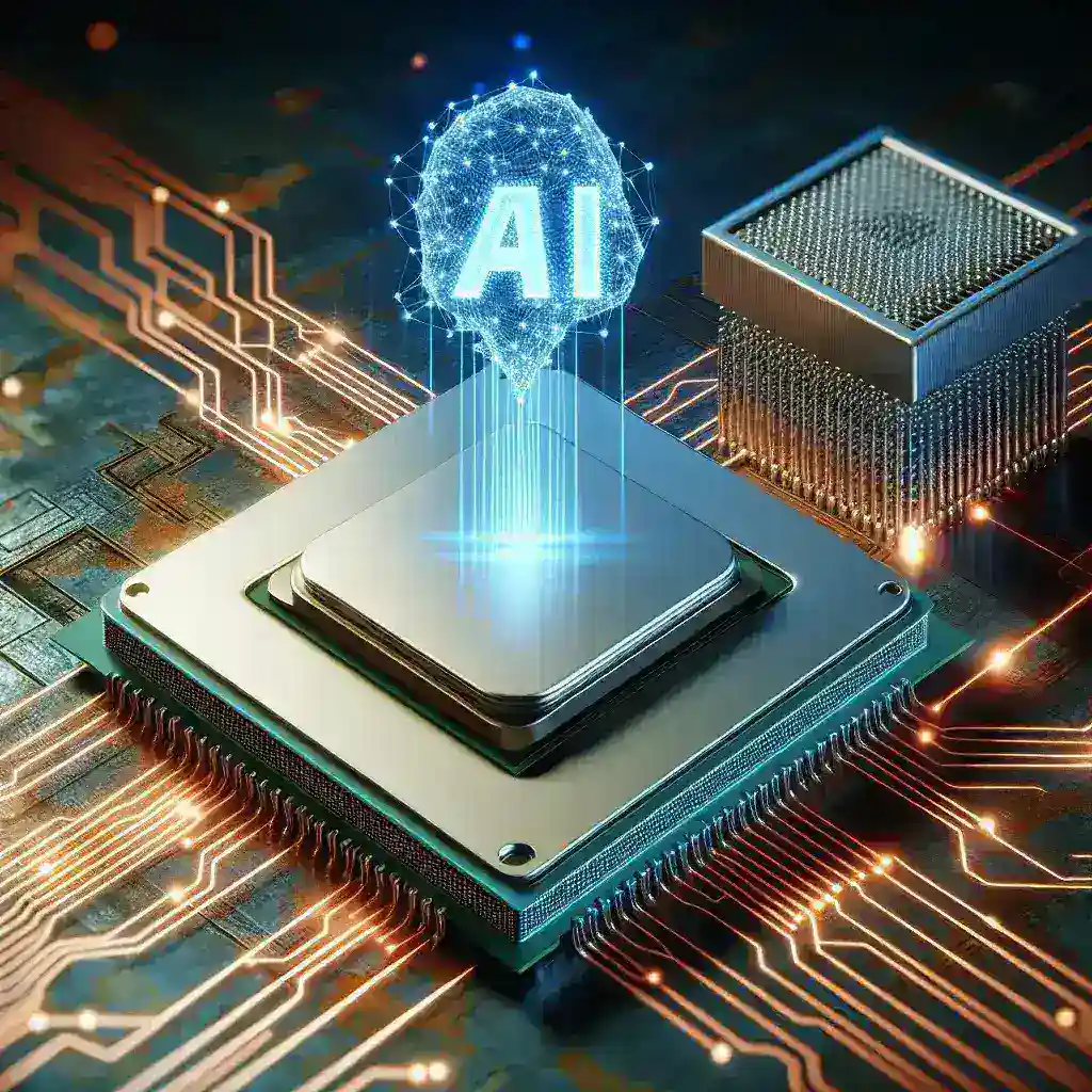 "Imagen que ilustra el impacto de Asus AI Cache Boost en las cargas de trabajo de inteligencia artificial del procesador Ryzen 9000, mostrando un gráfico de rendimiento y eficiencia en tareas de IA."