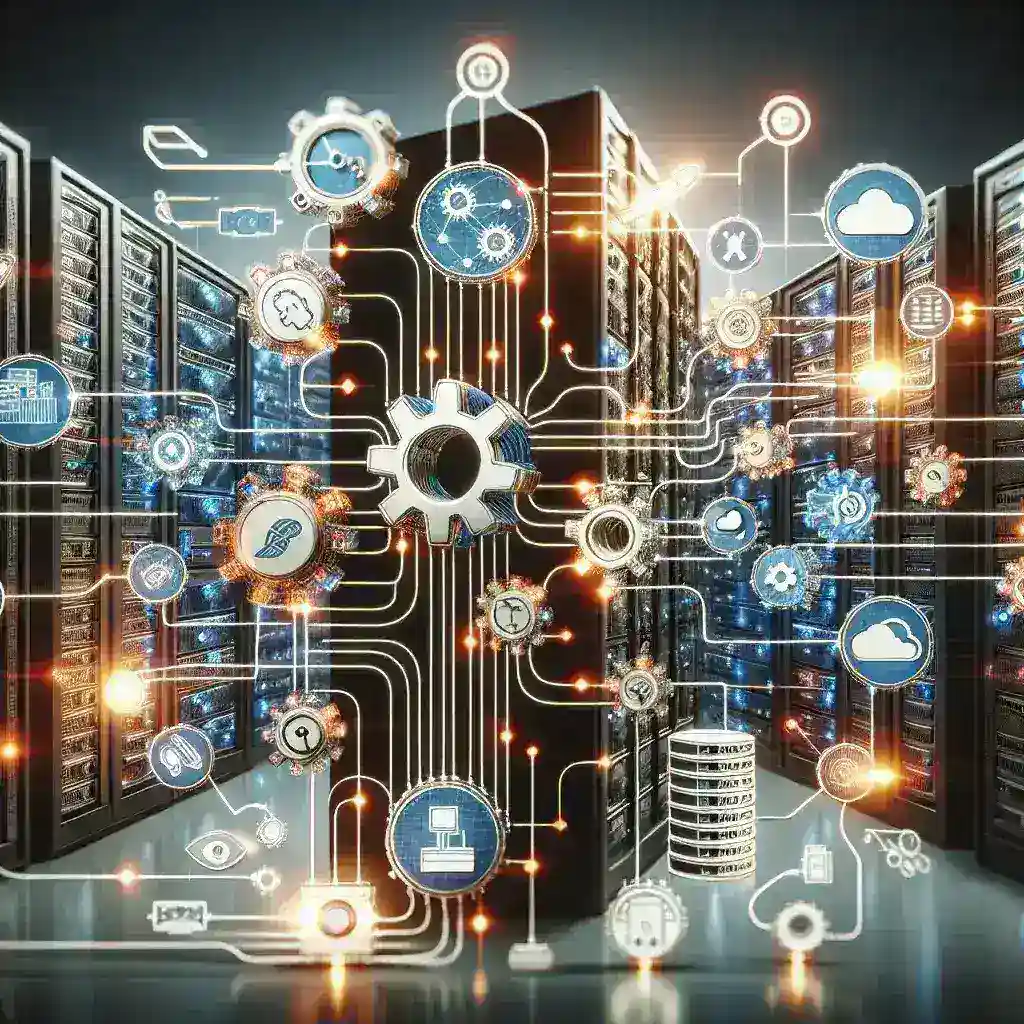"Imagen que muestra una pantalla de computadora con gráficos y diagramas sobre herramientas de automatización de migraciones de datos, ilustrando el proceso eficiente y moderno para empresas en la guía completa de migración de datos."