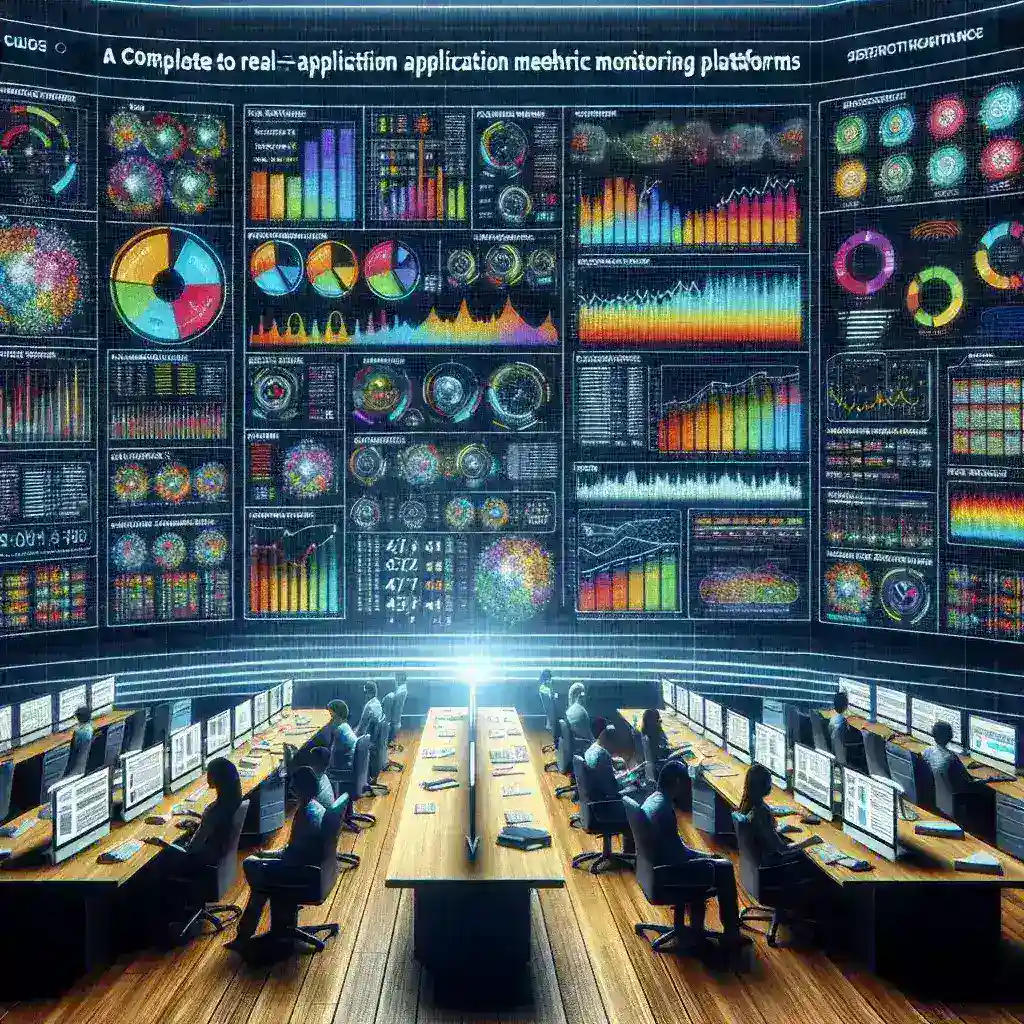 "Gráfico analítico mostrando métricas de rendimiento de aplicaciones en tiempo real, ilustrando las diversas plataformas para supervisar datos de monitoreo efectivo."