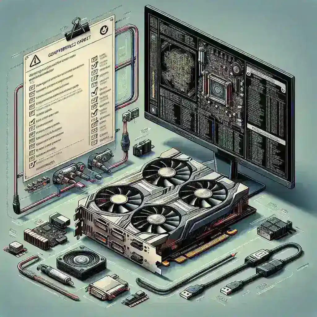"Imagen de un técnico revisando configuraciones de GPU en una computadora para verificar la solución de problemas después de restablecer los controladores grafico."